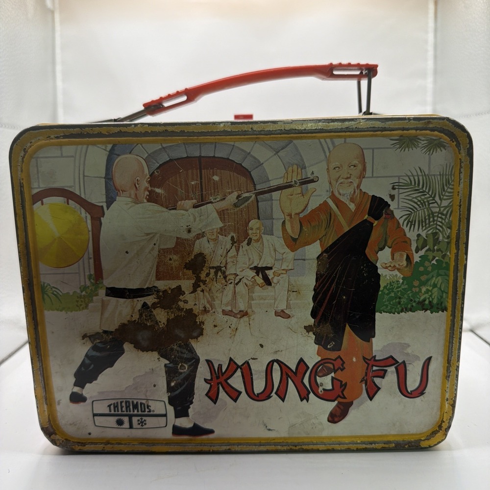 Kung Fu 1974 Vintage Metal Lunch Box No Thermos. David Carradine. - Picture 2 of 8